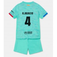 Barcelona Ronald Araujo #4 Tredje Tröja Barn 2023-24 Kortärmad (+ Korta byxor)